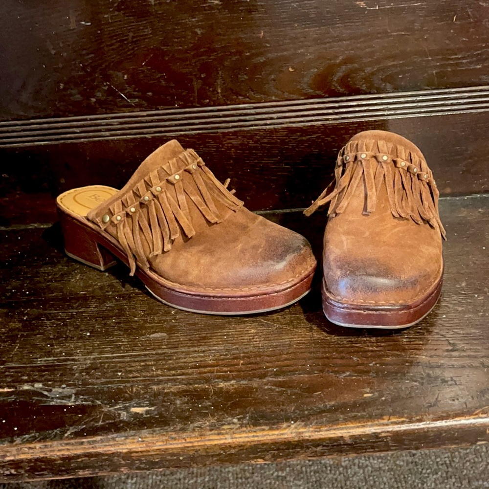 Born Brown Clogs - image 1